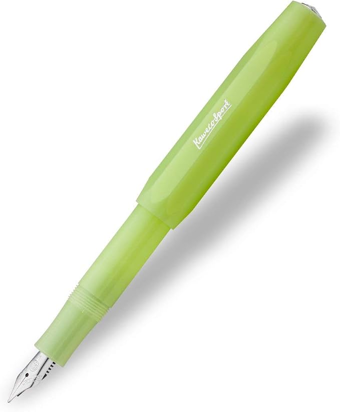 Kaweco Frosted Sport Fountain Pen - Fine Lime, Fine