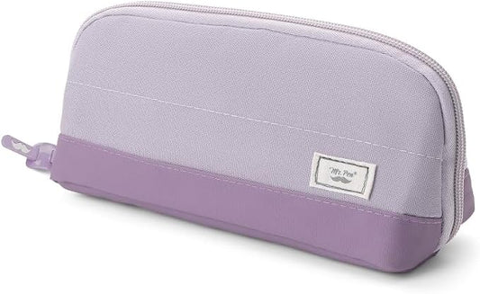 Mr. Pen- Wide-Opening Pencil Case, Triangle Design | Compact & Spacious Pencil Cases with 5 Mesh Pockets, Bag Pouch, Box Organizer for Students, School Supplies, Aesthetic Supply