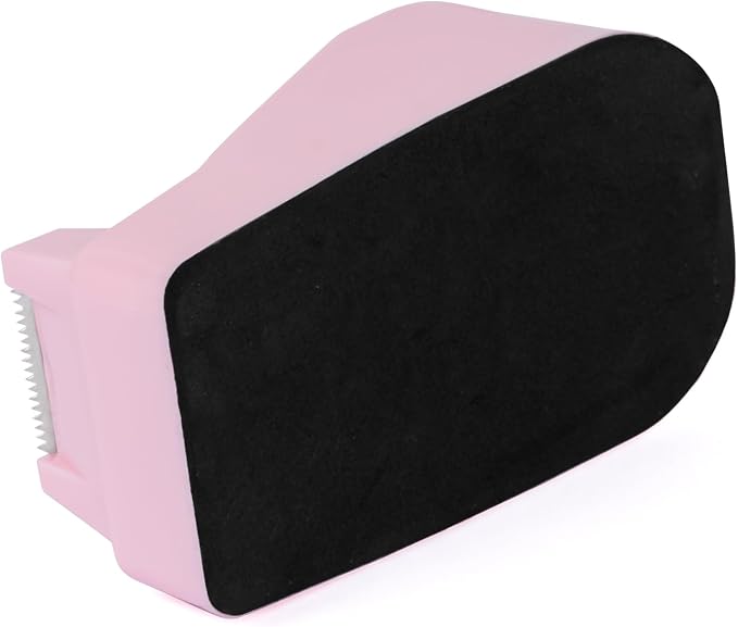 Desktop Tape Dispenser Pink with Weighted Nonskid Base - Includes 6 Rolls of Transparent Tape (0.71 Inch x 1000 inches Each)