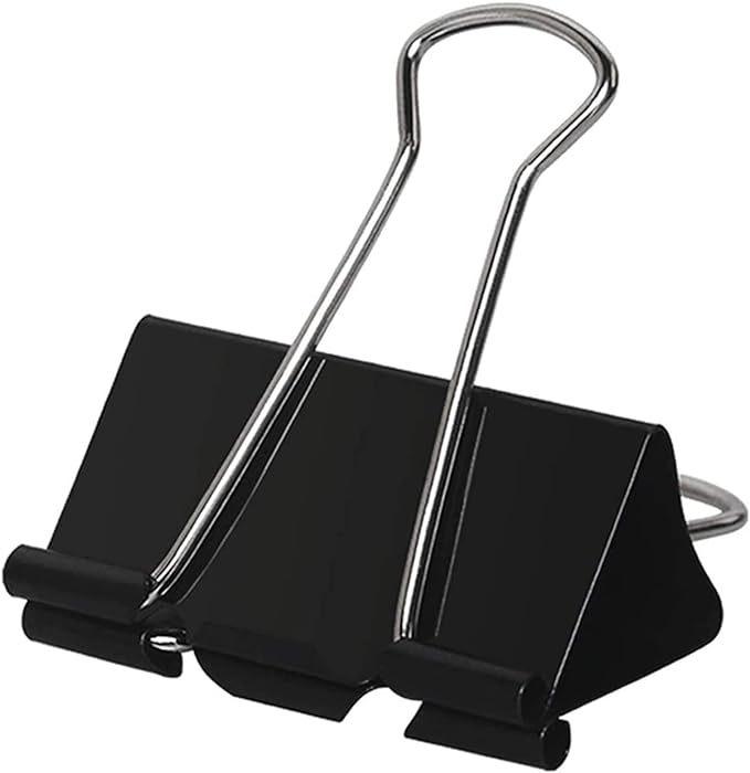 Extra Large Binder Clips 2 Inch (60 Pack), Heavy Duty Big Binder Clips Big Paper Clamps for Office and Home Supplies, Black