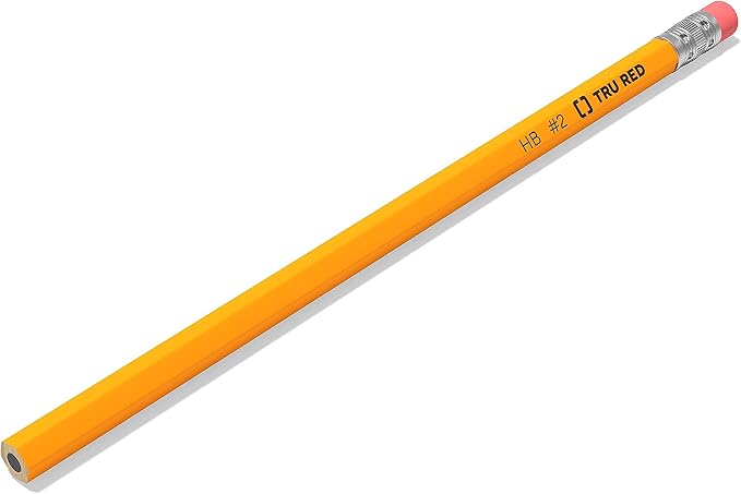 TRU RED Wooden Pencils, #2 Lead – Classic Writing Pencils for School, Testing & Office Use