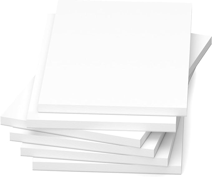 Note Pads 4x6, 6 Pack Mini Blank Notepad 4x6, Small Notepads 4x6 Paper Pads, Scratch Pads 4x6 Small Pads of Paper, Memo Pads 4x6, White Server Note Pad Paper, Small Pocket Notebook 4x6, 50 Sheets/Pad