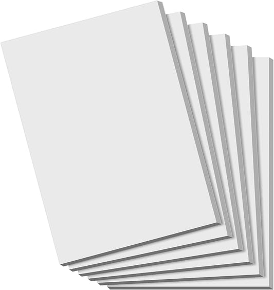 Notepads 4x6 - Blank Memo Pads - 50 Sheets per Notepad - Set of 6 | Small Writing Pads White Paper - Server Memo & Scratch Note Pads 4x6'' for Work, Mini Pocket for Office School Supplies