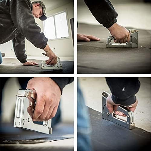 Arrow T50 Heavy-Duty Staple Gun, Manual Stapler | Chrome Steel, For Upholstery, Wood, Crafts, DIY and Professional Uses, Fits T50 1/4", 5/16", 3/8", 1/2" & 9/16" Staples