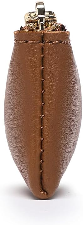 Slim Pencil Case Small Pencil Pouch Pen Case (Yellow Brown/FL)