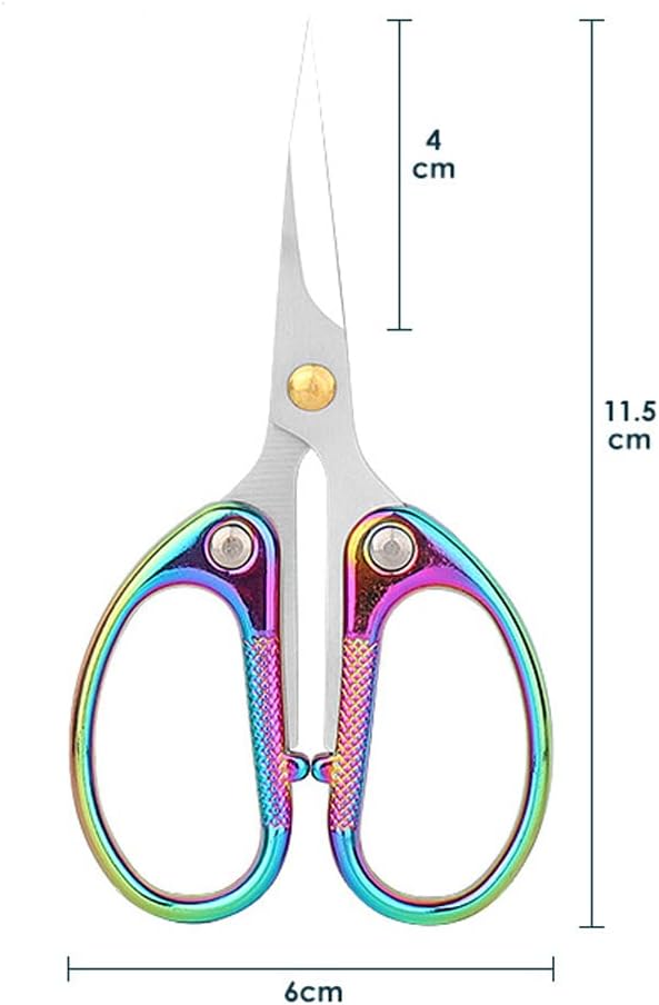 4.5" All Stainless Steel Office Scissors,Ultra Sharp Blade Shears,Sturdy Sharp Scissor for Office Home School Sewing Fabric Craft Paper Multipurpose Scissors Colorful