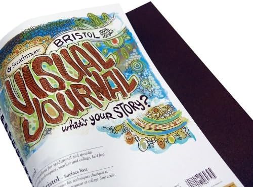 Strathmore Wire Bound Visual Journal, 90 lb. Mixed Media Paper, 5.5 X 8 inches, 34 Sheets (460-15)