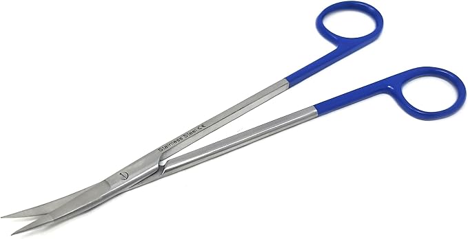 A2Z Iris Micro Tip Scissors 7" Curved, Nurse Essential Shears – Fine Precision Stainless Steel Utility Scissors for Lab Use, Training, Crafting, & Grooming - Suitable for Lab, Home, Car & Travel