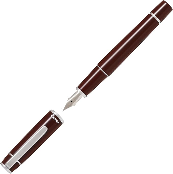 Pilot Fountain Pen Red Brown Fine Pont P-FPR-1-RBN-F With Original Stylus Ballpoint Touch Pen