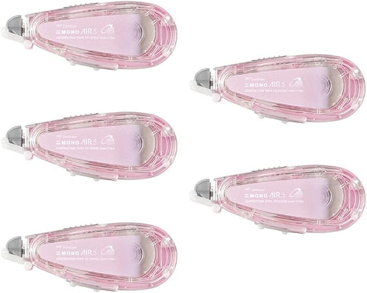 Tombow CT-CAX5C85-5P Mono Air Pencil Correction Tape, Refill Type, 0.2 inch (5 mm) Wide, Sakura, Set of 5