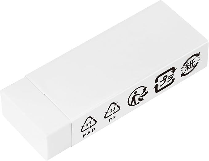 Amazon Basics Block White Eraser, 10 Count (Pack of 1)