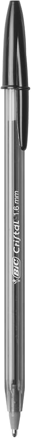 BIC Cristal Xtra Bold Ballpoint Pens,Bold Point (1.6mm) For Vivid And Dramatic Lines,Black Ink,Perfect Ink Pens,24 Count (Pack of 2)