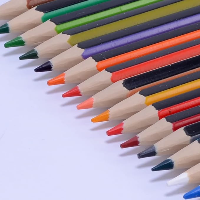 tooloflife 12-Color Colored Pencils, Soft Core Artist Sketching Drawing Coloring Pencils Set for Adults Kids Beginners