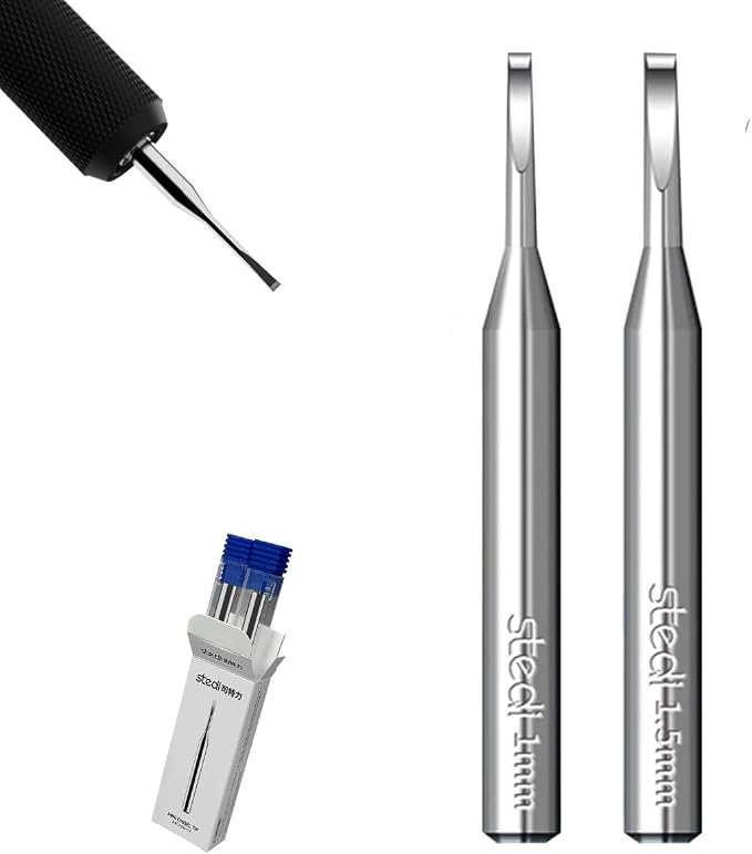 stedi 2PCS Model Scriber Chisel Replacement Blades 2mm+2.5mm | for Modeling Hobby,RG Scale Model, Engraved,Panel line,Resin,Scriber Replacement Blades. (2mm+2.5mm)