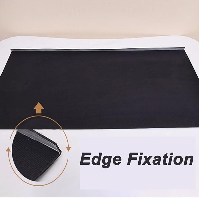 Edge-Locked Leather Desk Pad, Desk Blotter with Full Grip Fixation Lip, Waterproof Large Office Table Mat, Non-Slip Laptop Mouse Pads for Work Typing Writing (Dark Green,27.6"x13.8")