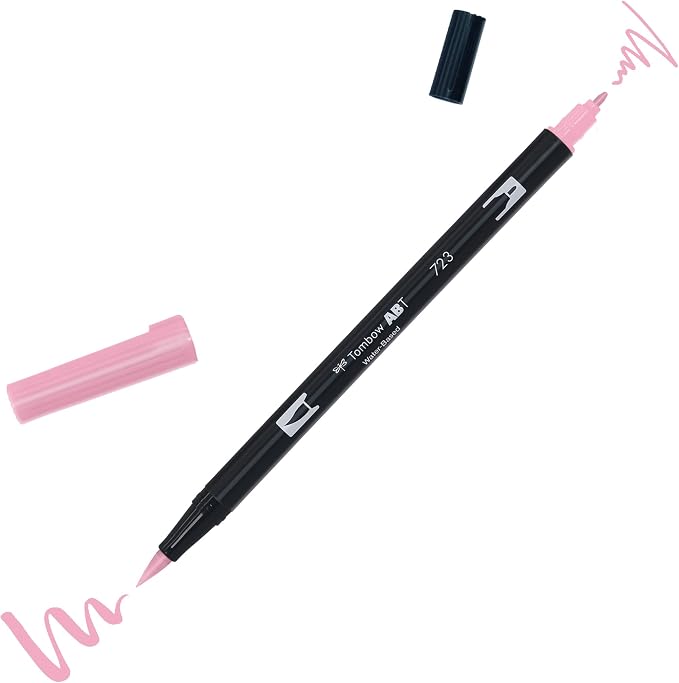 Tombow ABT 723 Dual Brush Pen - Pink