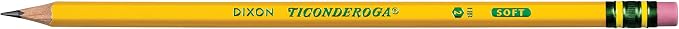 Ticonderoga Wood-Cased Pencils, Pre-Sharpened, 2 HB Soft, Yellow, 240 Count