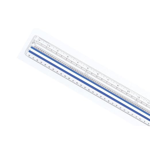 Westcott Data Processing Magnifying Ruler, 2X Magnification, 1/16-Inch & Tenths Scales, Back-to-School, School Supplies, Classroom Supplies, 12-Inch