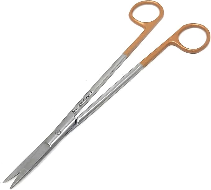 A2Z Iris Micro Tip Scissors 7" Straight, Nurse Essential Shears – Precision Stainless Steel Utility Scissors Suitable for Lab Use, First Aid kits, Training, Crafting, Sewing, Fly Tying & Grooming