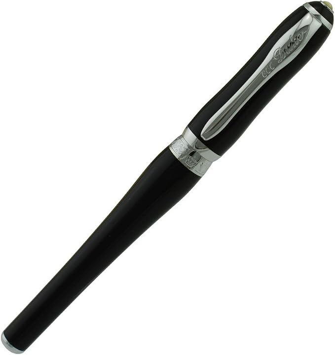 Duke Asian Calligraphy Fude Nib Fountain Pen Fine to Broad Nature Mother Pearl on Cap with Pen Pouch sketching Art Drawing Signature Pen Pouch