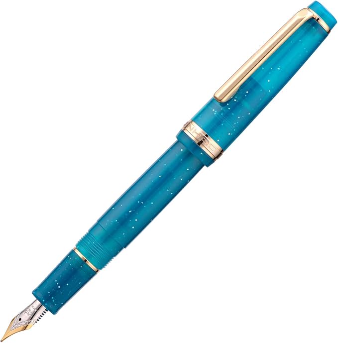 3 Jinhao 82 Fountain Pens Fine Point Transparent Starlight with Converter | Mini Pocket Fountain Pen Daily Adorably Writing Instrument Writer
