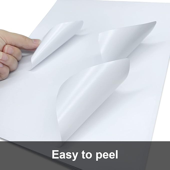 [100 Sheets 600 Labels] Shipping Labels 3 1/3"x4" Printable White 6 up Labels for Laser/Inkjet Printers, Mailing FBA Address Label Sticker Paper - Permanent Adhesive Label Blank