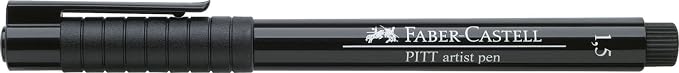 Faber-Castell Water Based Marker Pit Artist Pen 199 Black 1.5 167890