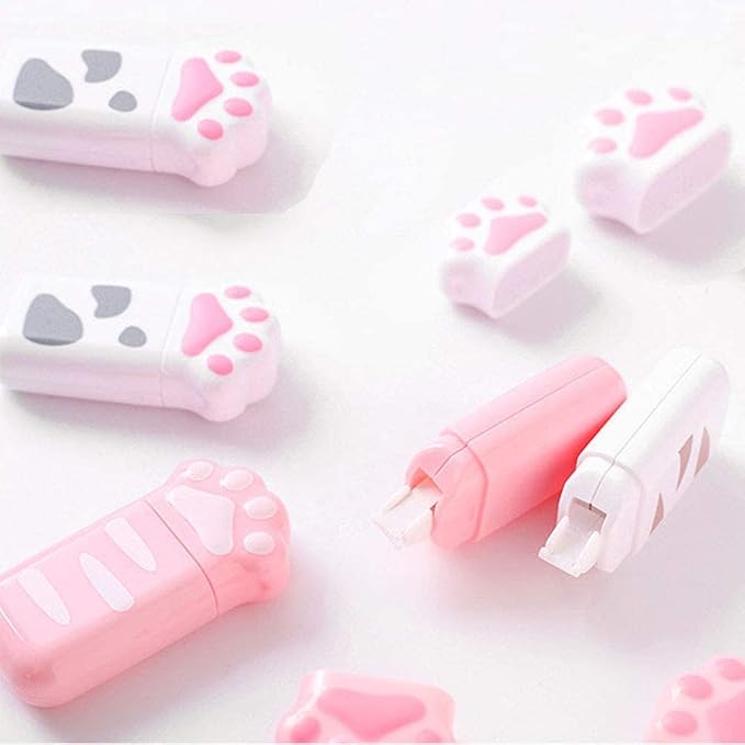 Correction Tape, Practical Stationery, Portable Correction Supplies, Cat Claw Correction Tape, White Out Corrector for Kids Students School Office Supplies