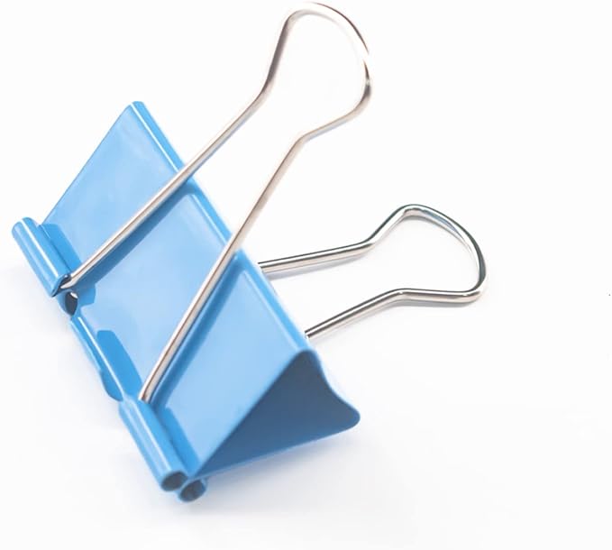 Ykimok Large Binder Clips, 1.6 inch, 24 Pack, Colored Binder Clips, Paper Clamps Large Size for Office Supplies, 4 Vibrant Colors