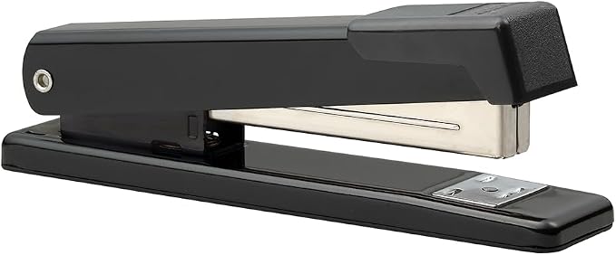 Bostitch Office Classic Metal Desktop Stapler, 20 Sheet Capacity, Dual Clinch, Opens for Tacking, Full-Strip, Black, 3-Pack