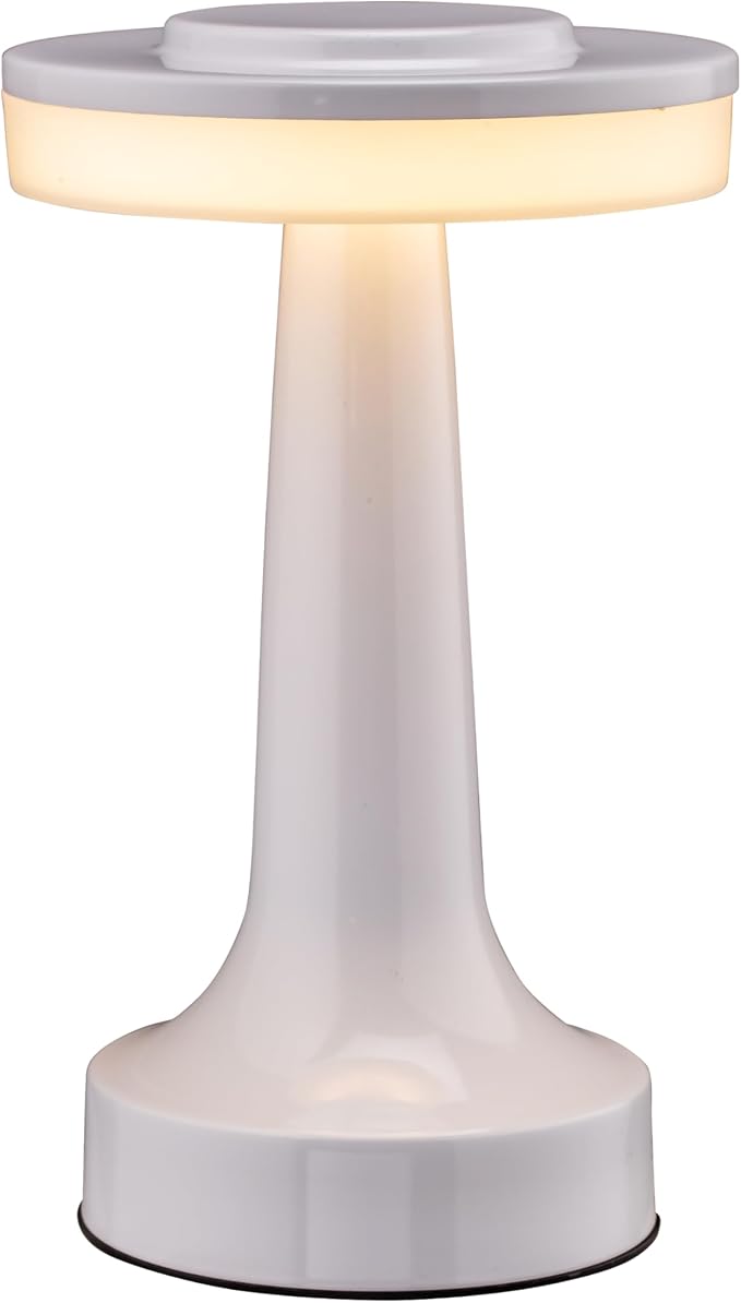 O’Bright Portable LED Table Lamp with Touch Sensor, 3-Levels Brightness, Rechargeable Battery Up to 48 Hours Usage, Night Light for Kids Nursery, Nightstand Lamp, Bedside Lamp (Piano White)