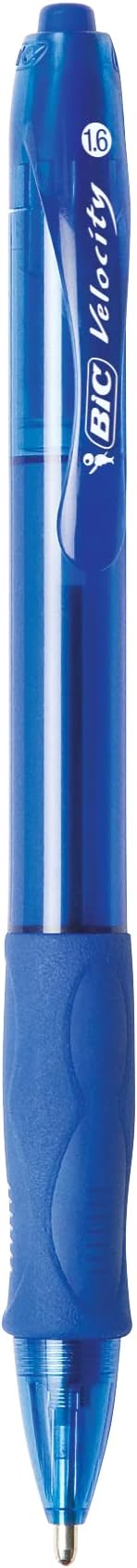 BIC Glide Bold Blue Ballpoint Pens, Bold Point (1.6mm), Retractable Ballpoint Pens With Comfortable Full Grip, 36 Count (Pack of 12)