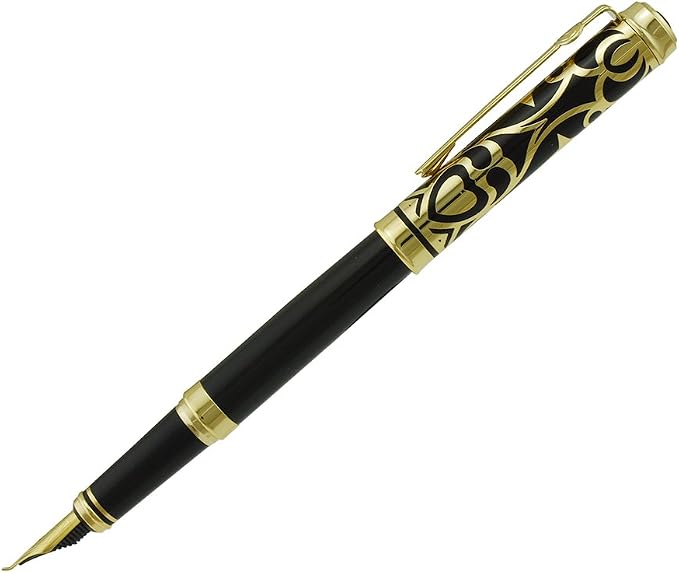 Lanxivi Duke Sapphire Fude Pen Calligraphy Fountain Pen Fine to Broad Size for Signature and Art Drawing