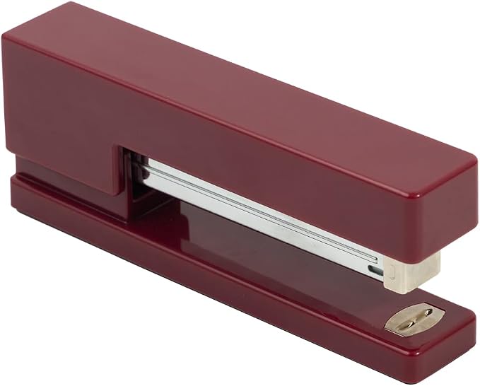 JAM PAPER Office & Desk Sets - 1 Stapler & 1 Tape Dispenser - Burgundy - 2/Pack