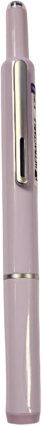 WRITECH Retractable Fountain Pen | Fine Nib | Blue Ink Cartridges Included (Purple)