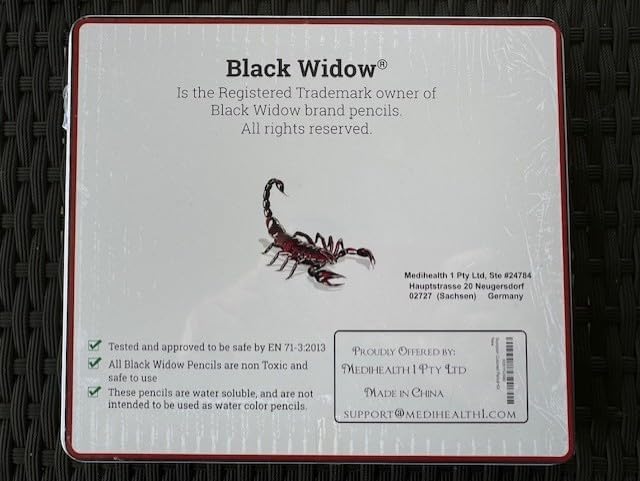 Black Widow Colored Pencils For Adults Perfect For Coloring Books