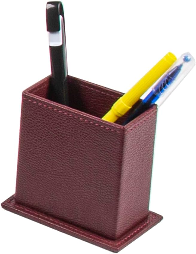 Venus Bonded Leather Executive Desk Set – 12-Piece Luxury Desk Organizer with Desk Mats & Blotters, Mouse Pad, Name Plate, Pens & Office Accessories (5 Color Options)