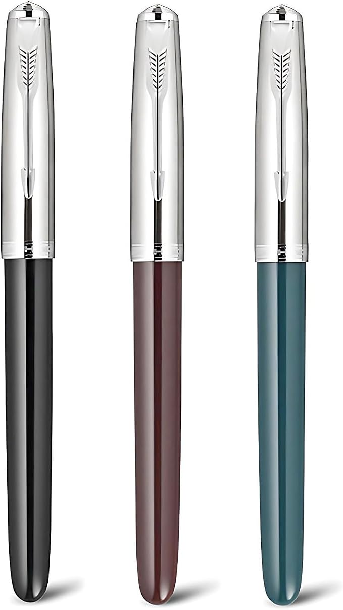 3 Pieces Jinhao 86 Fountain Pen Extra Fine Nib with Ink Converter Office Writing Supplies (86 Set 1)