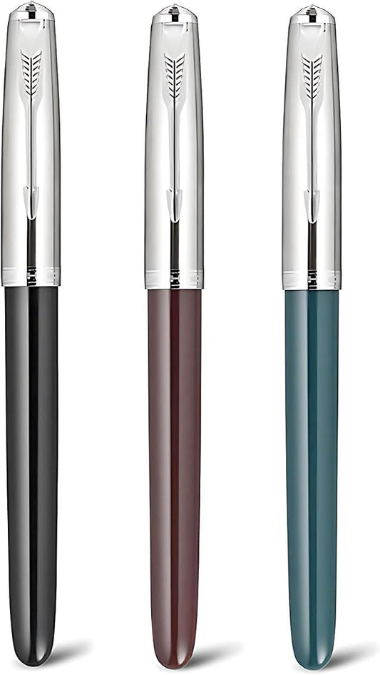 3 Pieces Jinhao 86 Fountain Pen Extra Fine Nib with Ink Converter Office Writing Supplies (86 Set 1)