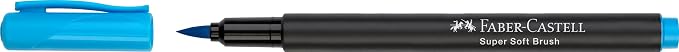 Faber-Castell Black Edition Felt Tip Pen with Soft Brush Nib, Markers for Adult Coloring Lettering Drawing, Artists Calligraphy Tool (Pack of 60)