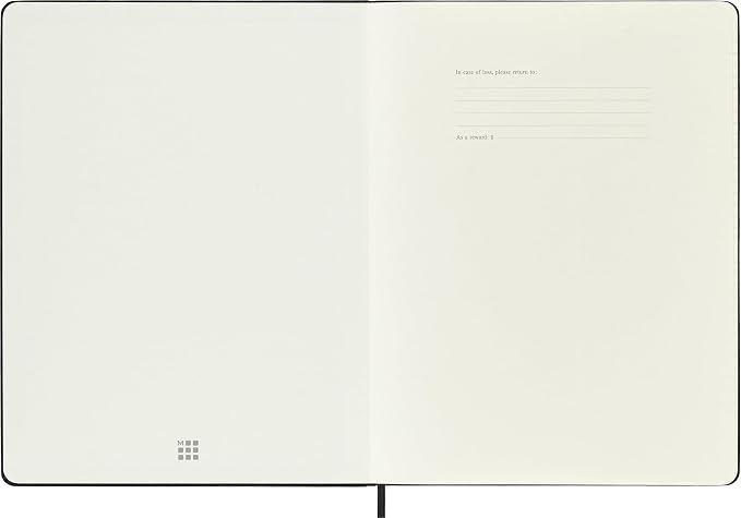Moleskine Classic 18 Month 2026-2027 Weekly Planner, Hard Cover, XL (7.5" x 10"), Black, 208 pages