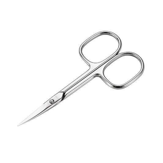 LIVINGO Nail Scissors Curved Blade Stainless Steel Manicure Tool | Sharp Precision Cutting, Cuticle Care, Eyebrow Eyelash Dry Skin Grooming, Professional Beauty Use