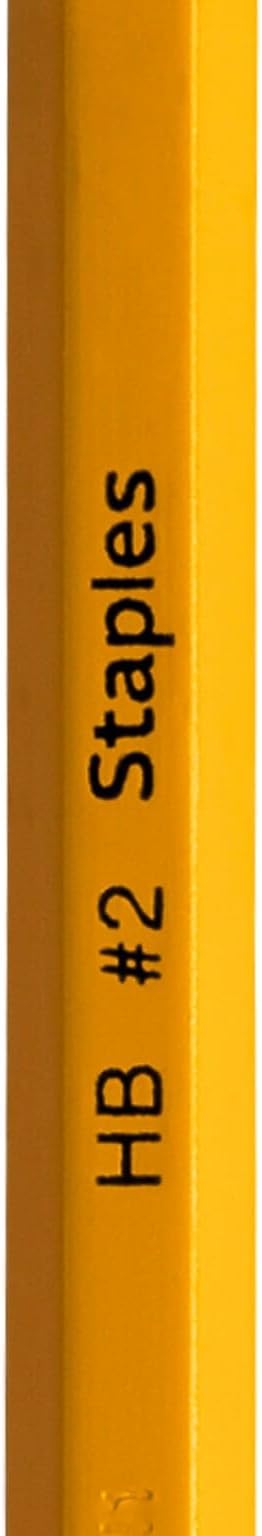 Staples Wooden Pencils, #2 HB Lead, Pre‑Sharpened, 36 Pencils (3 Dozen)