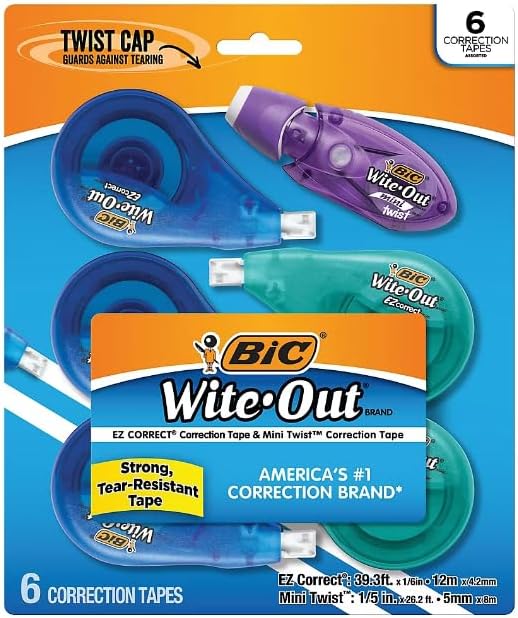 EZ Correct & Mini Twist Grip Correction Tapes by BIC