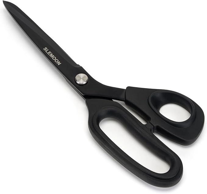 8.5" Scissors All Purpose, Heavy Duty Office Scissor | Sharp Blades and Comfort Grip Handle,Suit for Fabric Cutting, Paper Craft & Sewing Projects, Black