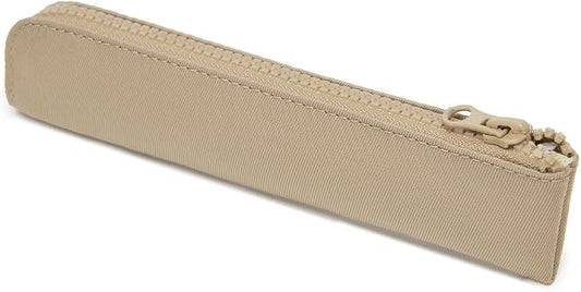 Slim Pencil Case Small Pencil Pouch Pen Case (Khaki/OF)
