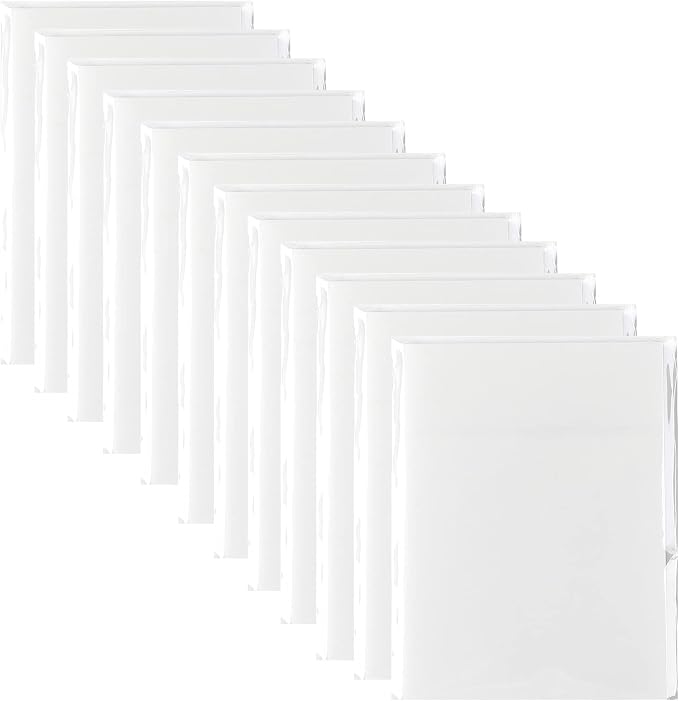 600 Pcs Transparent Sticky Notes Pad, 12 Packs Clear Sticky Notes for Books Message Reminder, Waterproof self-Adhesive Translucent Sticky Notes 3x2 Inch