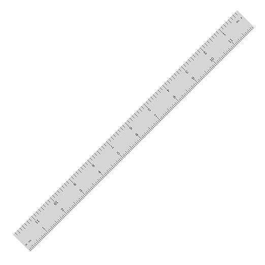 PEC Tools 12" Rigid Metal Ruler, Made from Premium Stainless Steel, 4R Graduation (1/8", 1/16", 1/32", 1/64"), Fully Hardened and Tempered Machinst Rule, Made in USA
