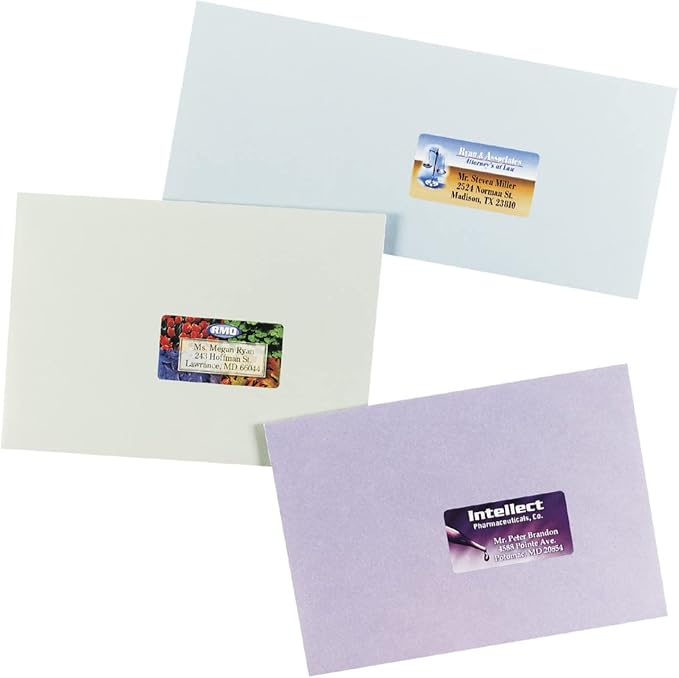 Avery Print-to-the-Edge Printable Address Labels, 1-1/4" x 2-3/8", Matte White, Sure Feed Technology, Laser & Inkjet Compatible, 450 Blank Labels, Great for Mailing, School Supplies, and More (6871)