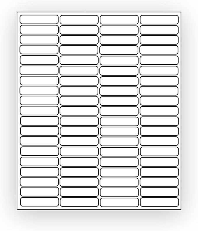 800 EcoSwift Shipping Labels 1 3/4 x 1/2 inches Mailing Address Return Inventory Blank White Self Adhesive for Laser Inkjet Printer 1.75 x 0.5 (Pack of 2)